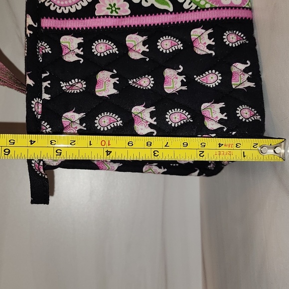 Vera Bradley Pink Elephant Medium Bow Cosmetic Bag - Picture 8 of 9